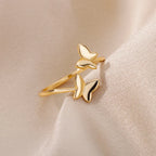 Open Butterfly Ring