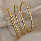 3PC Twisted Bangles