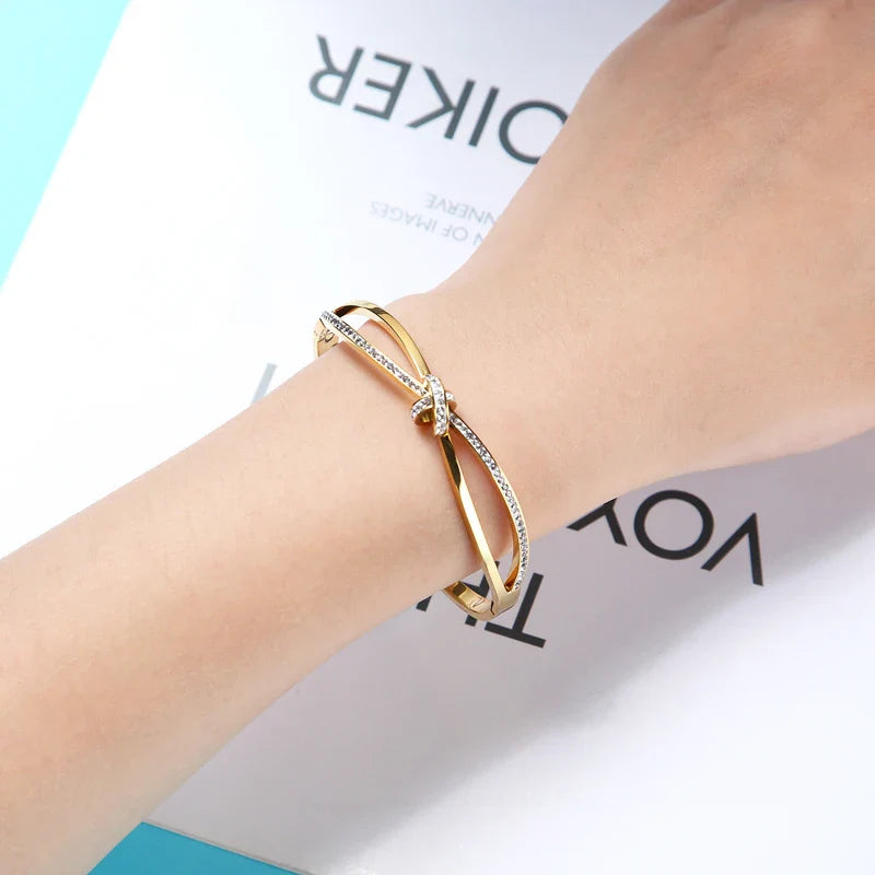 Twisted Knot Bangle