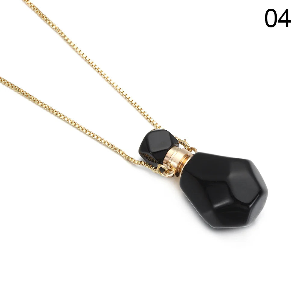 Crystal Perfume Bottle Necklace
