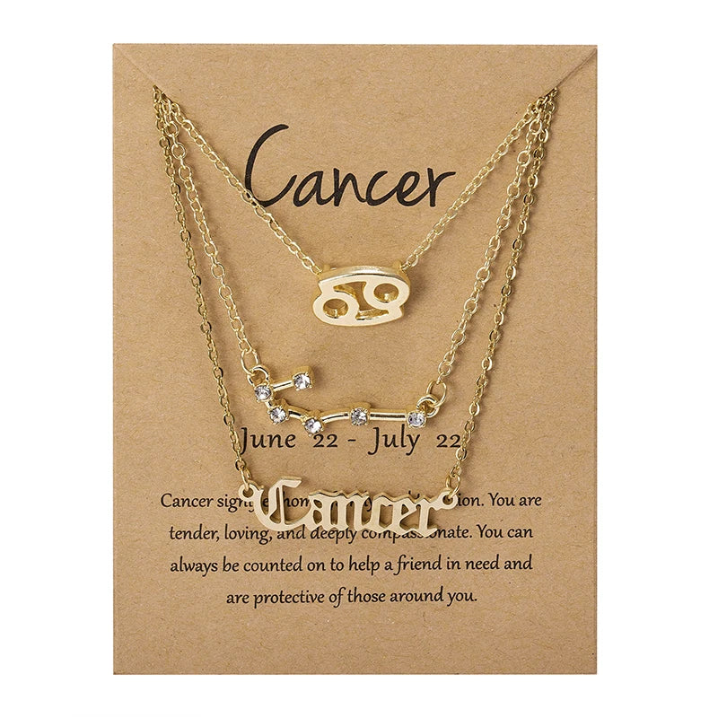 3PC Zodiac Necklaces