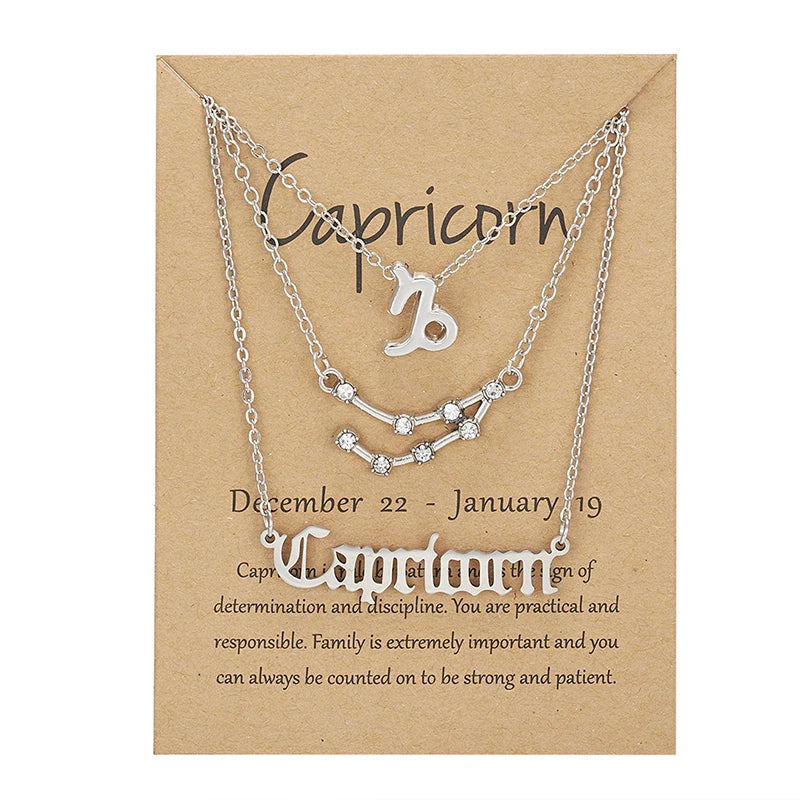 3PC Zodiac Necklaces
