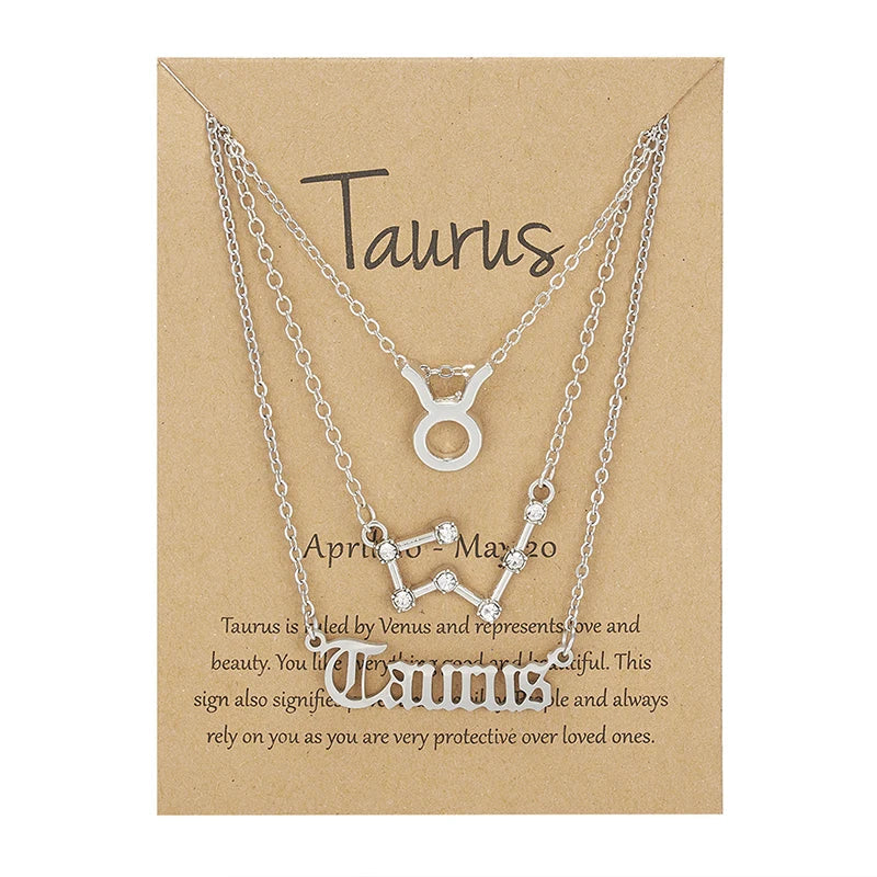 3PC Zodiac Necklaces