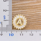 Diamond Initial Stud Earrings