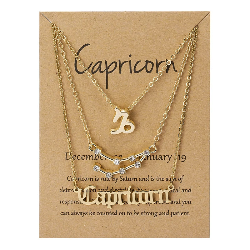 3PC Zodiac Necklaces
