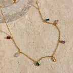 18k Colorful Crystal Jewelry Set