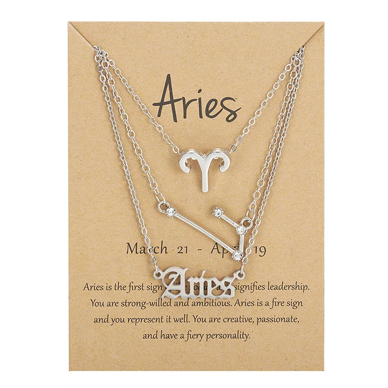 3PC Zodiac Necklaces
