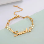 Paperclip Name Bracelet