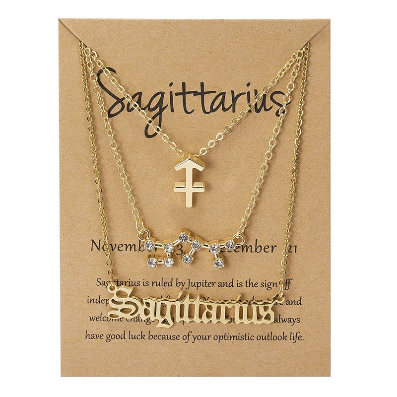 3PC Zodiac Necklaces