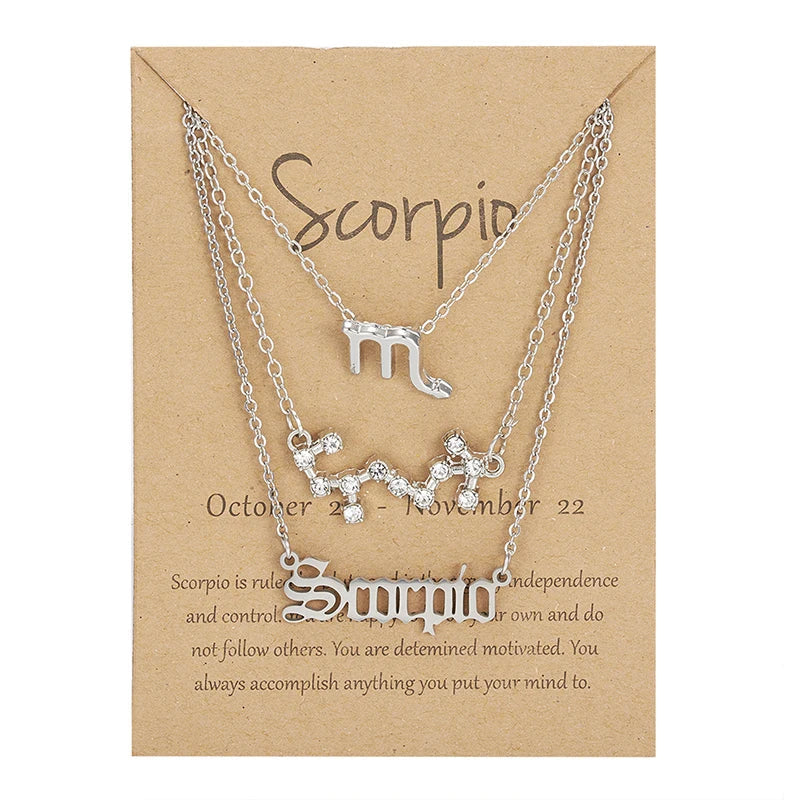 3PC Zodiac Necklaces