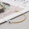 Dainty Beaded Evil Eye Bracelet