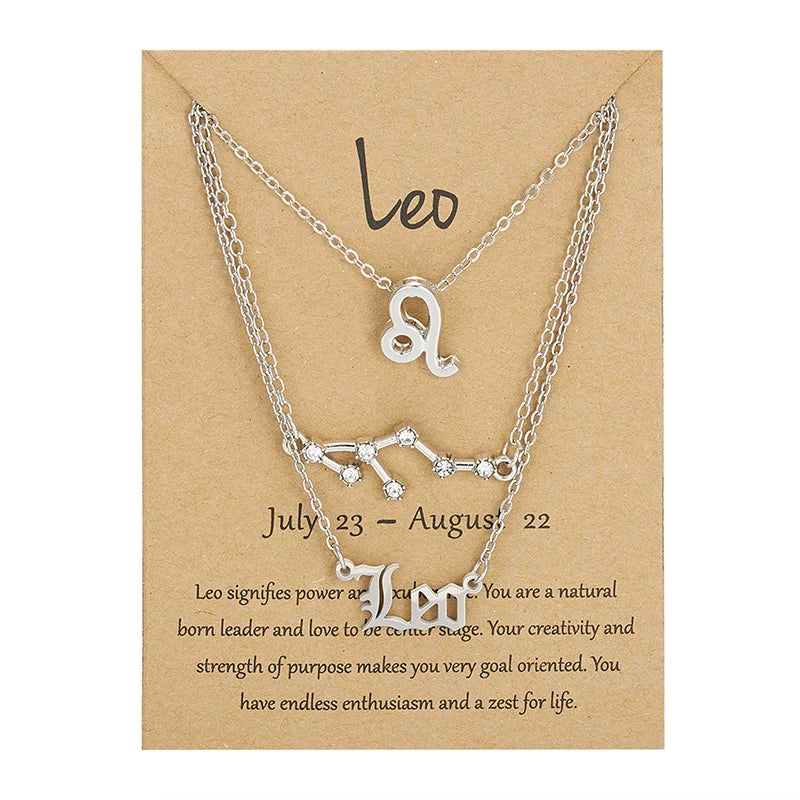 3PC Zodiac Necklaces