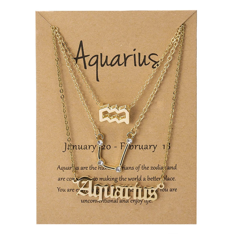 3PC Zodiac Necklaces