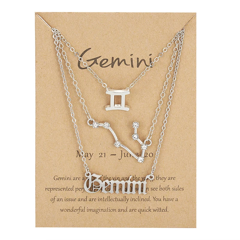 3PC Zodiac Necklaces