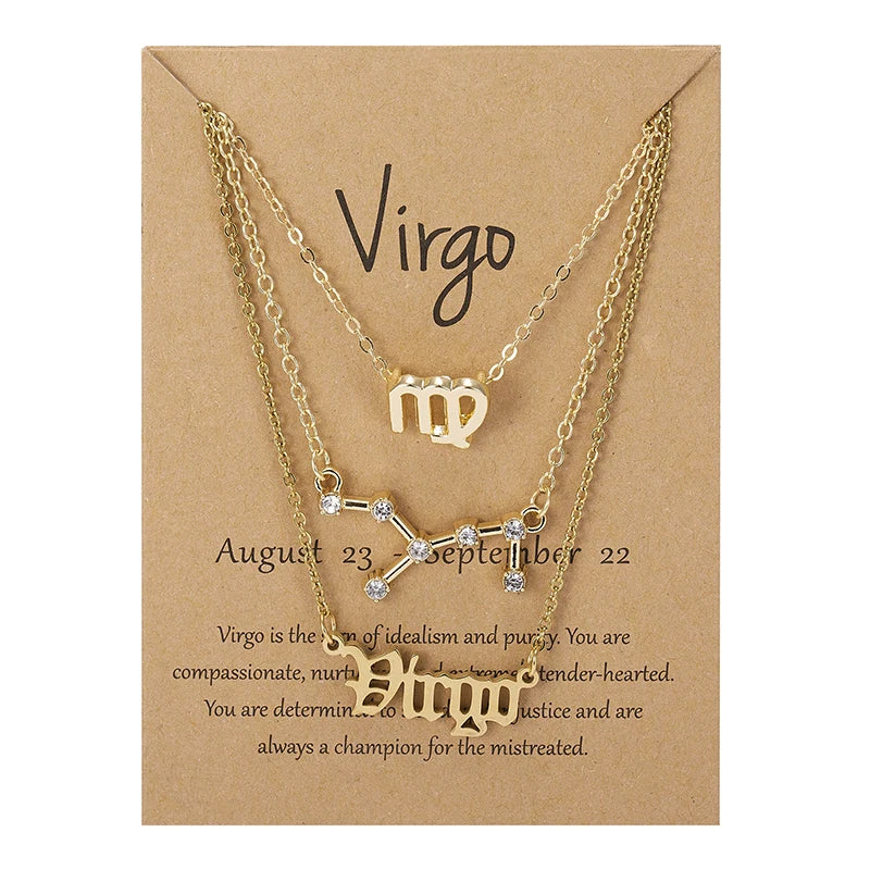 3PC Zodiac Necklaces