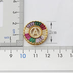 Colorful Diamond Initial Necklace