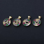 Colorful Diamond Initial Necklace 2.0