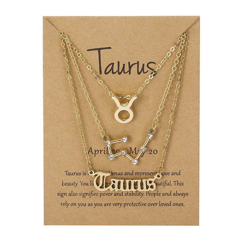 3PC Zodiac Necklaces