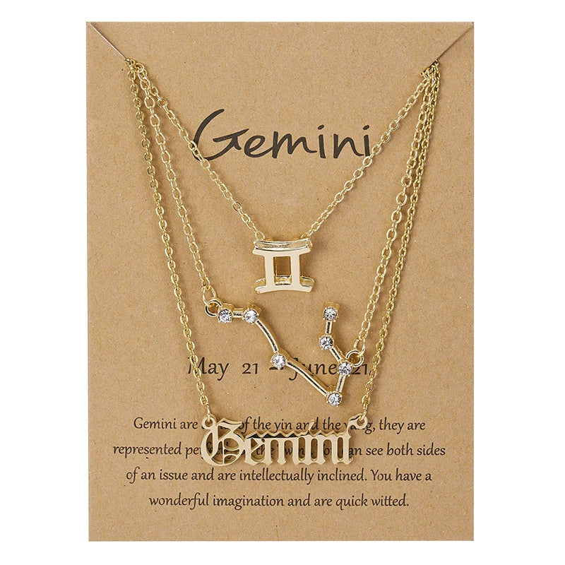 3PC Zodiac Necklaces