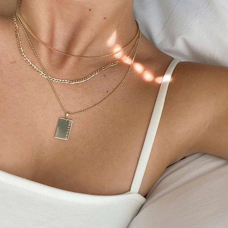 Engraved Motivational Necklaces