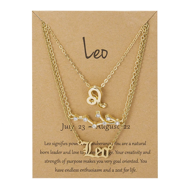 3PC Zodiac Necklaces