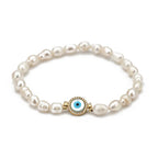 Evil Eye Pearl Bracelets