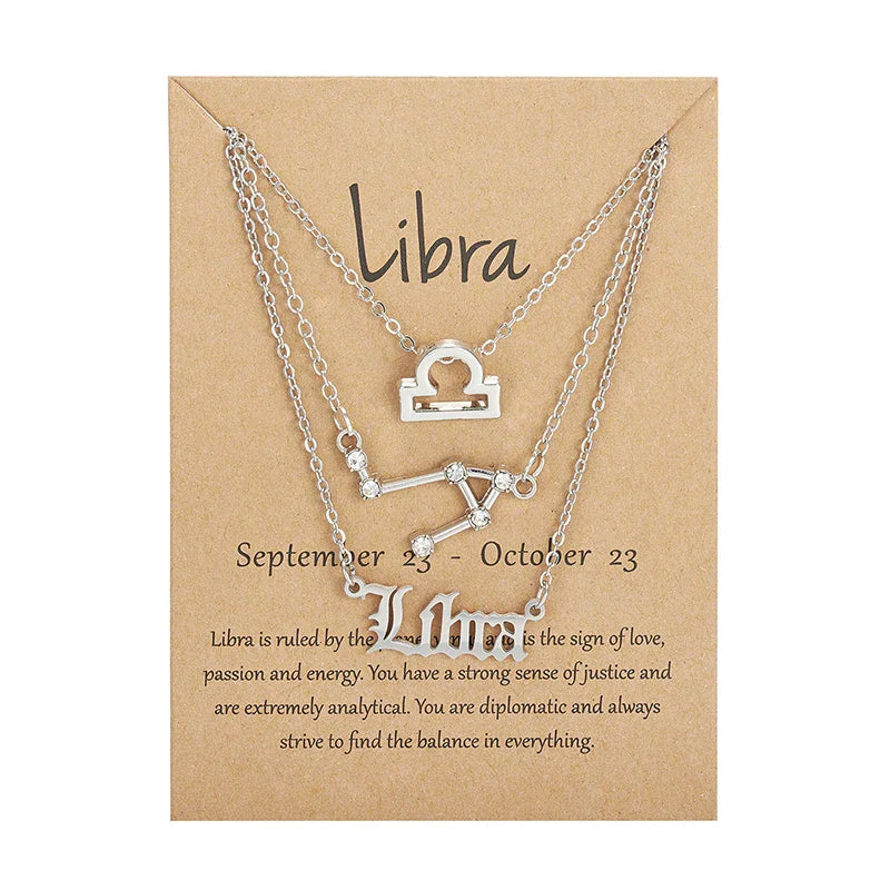 3PC Zodiac Necklaces