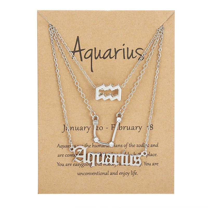 3PC Zodiac Necklaces
