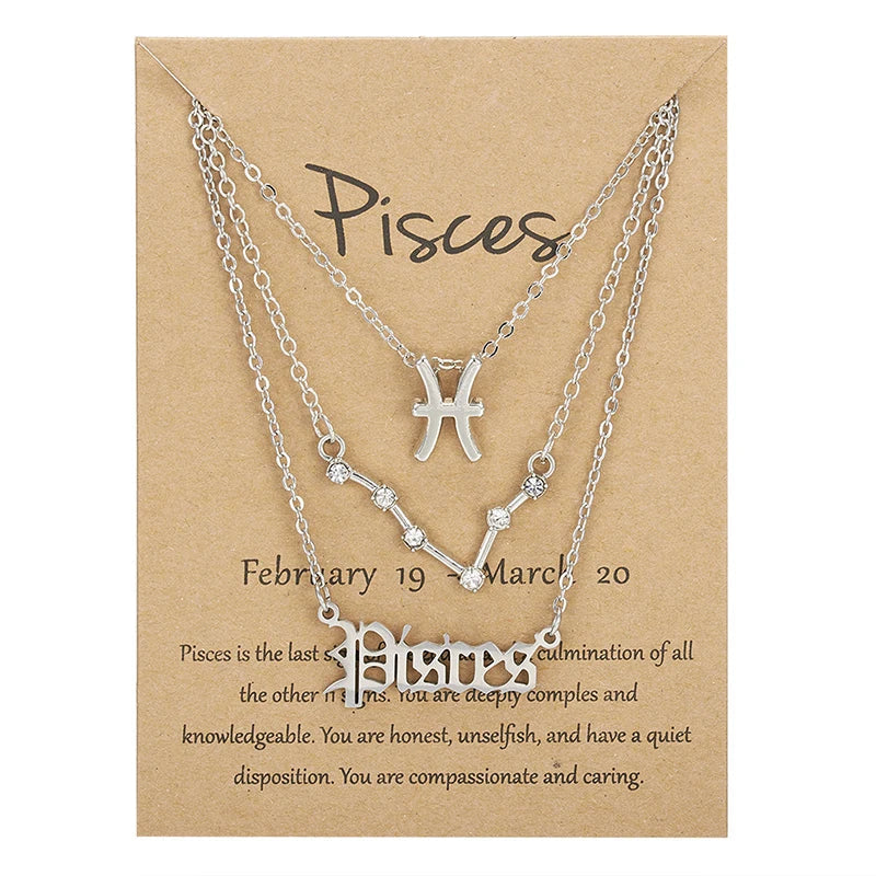 3PC Zodiac Necklaces