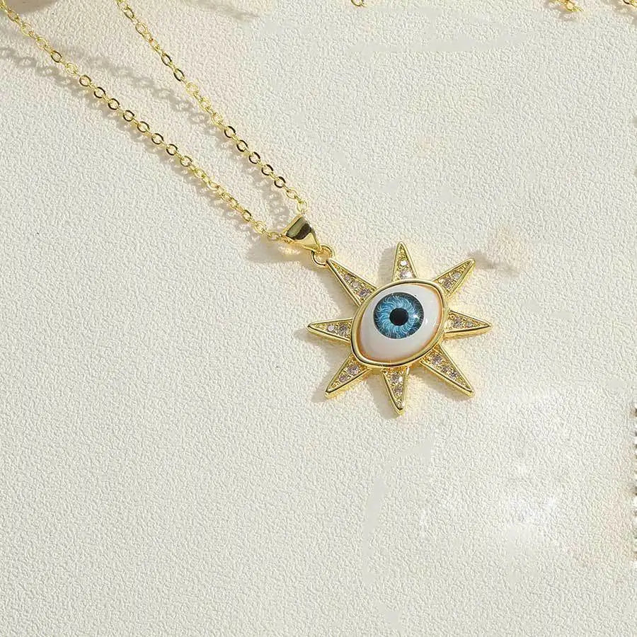 Exaggerated Evil Eye Necklaces