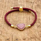 Simple Heart Stone Bracelet