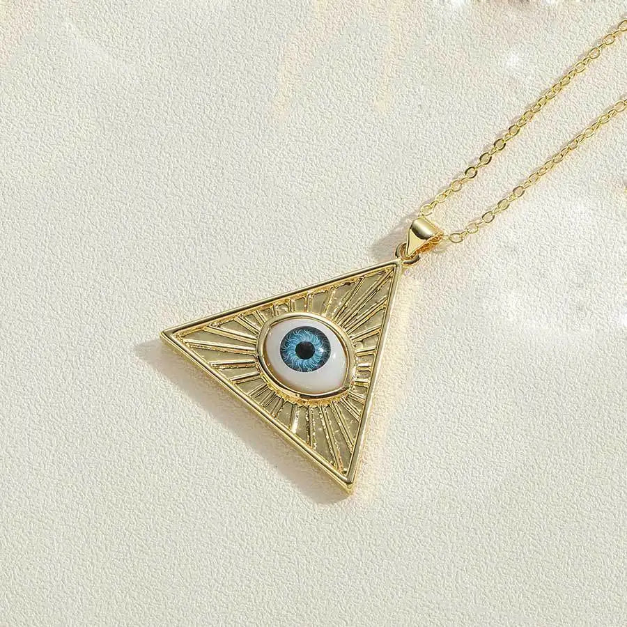 Exaggerated Evil Eye Necklaces