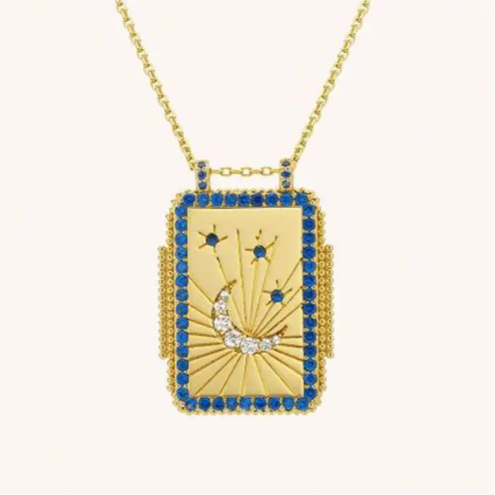 Bohemian Tarot Card Necklace