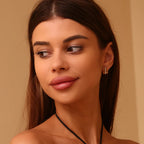 18k J-Shaped Earrings