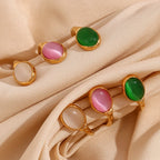 18k Irregular Stone Twig Bracelet