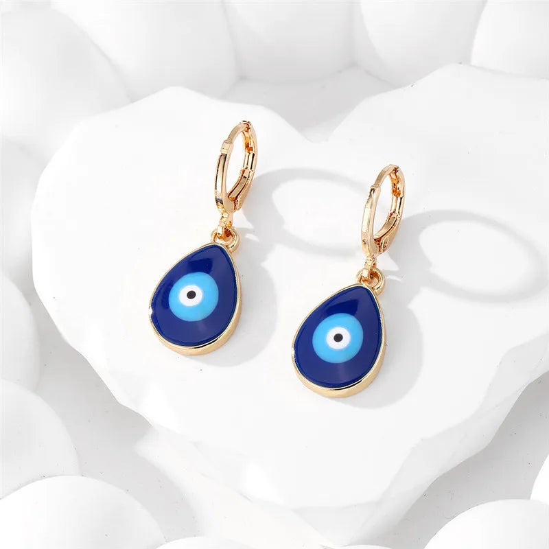 Simple Evil Eye Shape Earrings