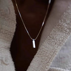 Unisex Minimalistic Ingot Chain