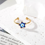 Open Evil Eye Shape Rings