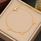 Evil Eye Heart Bracelet
