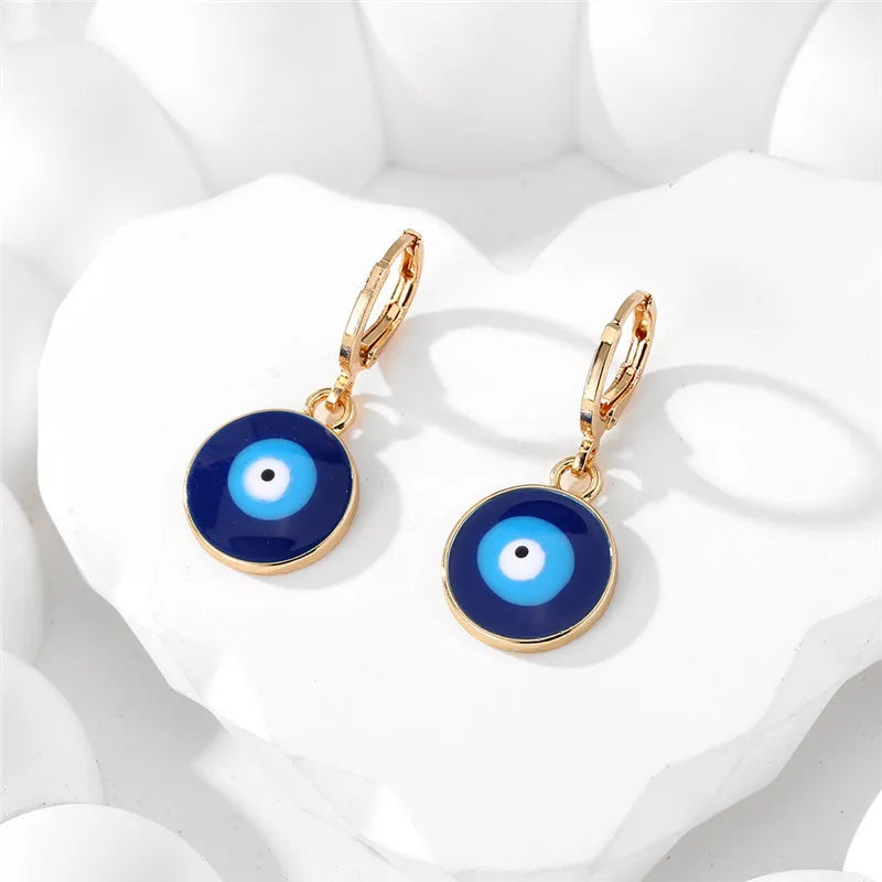 Simple Evil Eye Shape Earrings