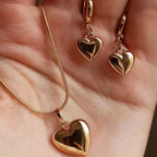 Heart Necklace & Earrings Set