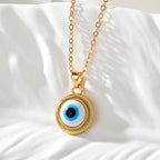 Round Vintage Evil Eye Necklaces