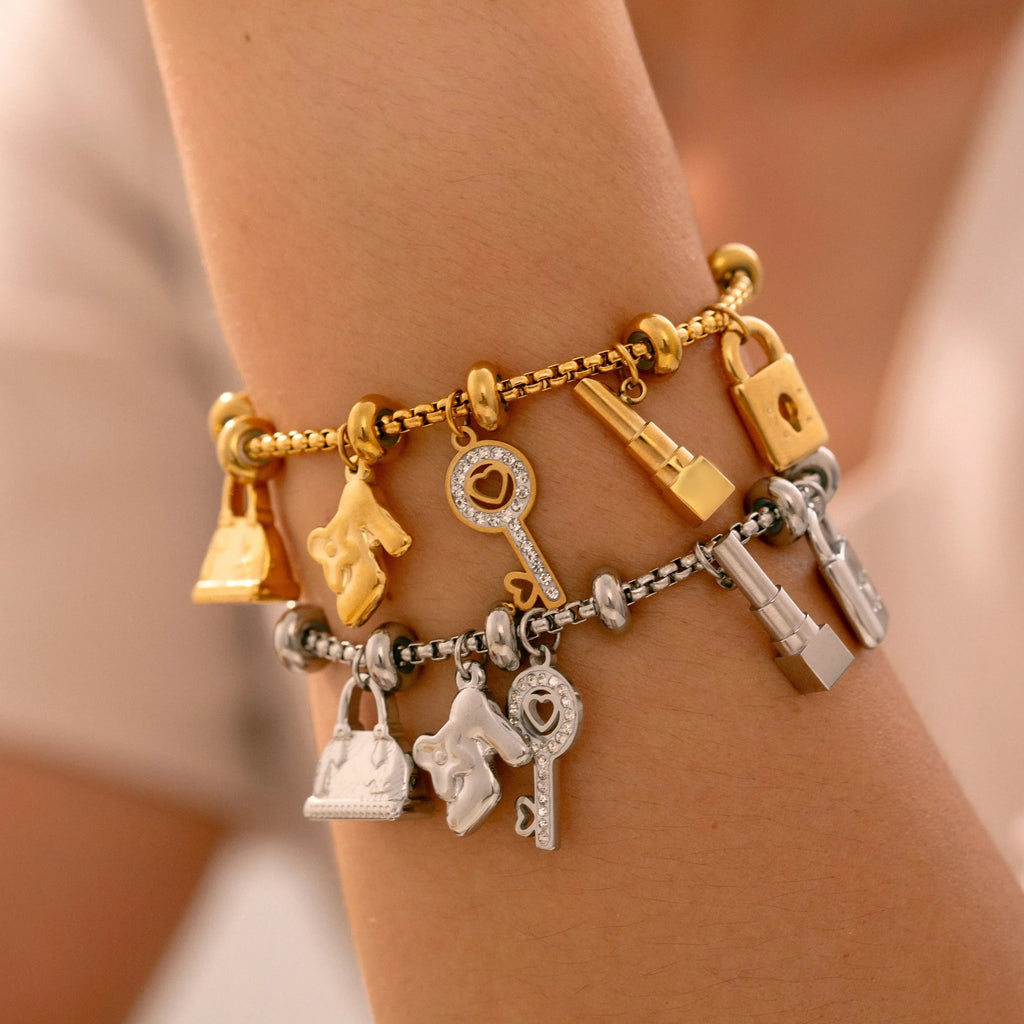 Lock Charm Bracelets