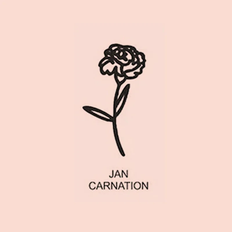 Custom Birth Flower & Name Ring