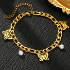Butterfly Pearl Bracelet