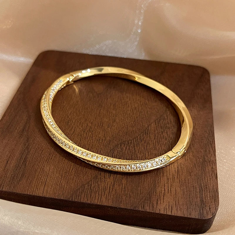 Twisted Crystal Bangle