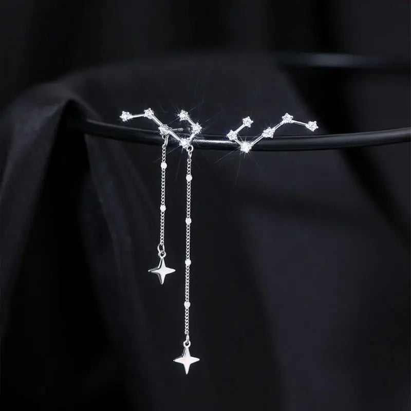 Constellation Tassel Earrings