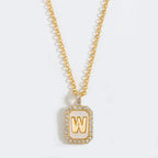Initial Tag Necklace