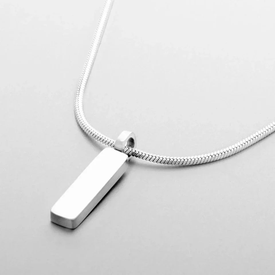 Unisex Minimalistic Ingot Chain