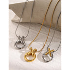 18k XO Love Knot Necklace